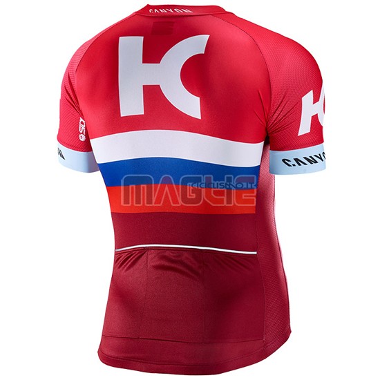 Maglia Katusha manica corta 2017 rosso e bianco - Clicca l'immagine per chiudere